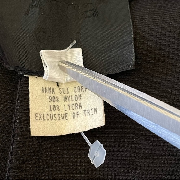 Vintage Anna Sui 90’s High Waist Breeches Equestrian Riding Trouser Pant Black 0 - Picture 14 of 15